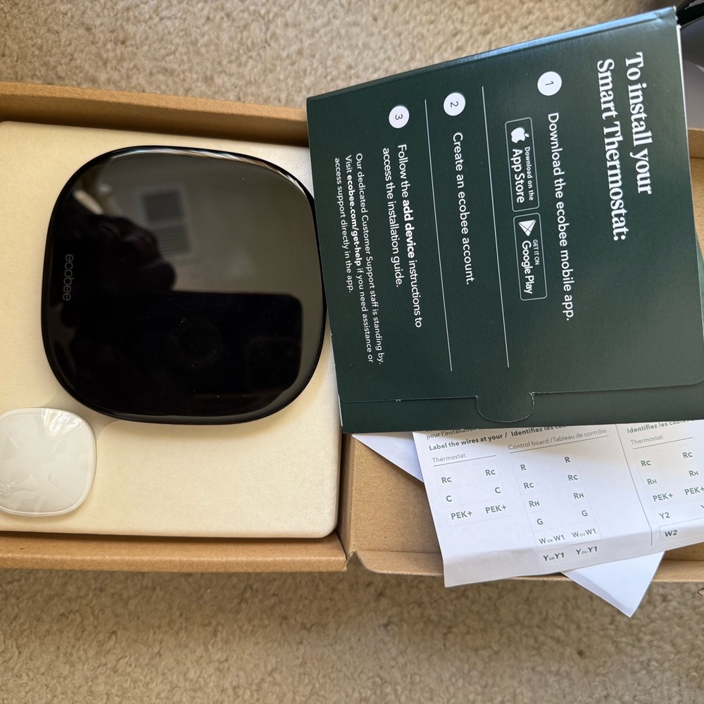 Ecobee Black Smart Thermostat